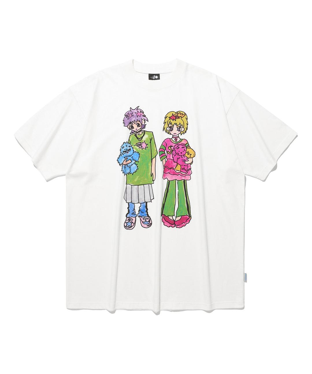 [x soulpusssy cat]ghostsoulgirl big big tee[white]