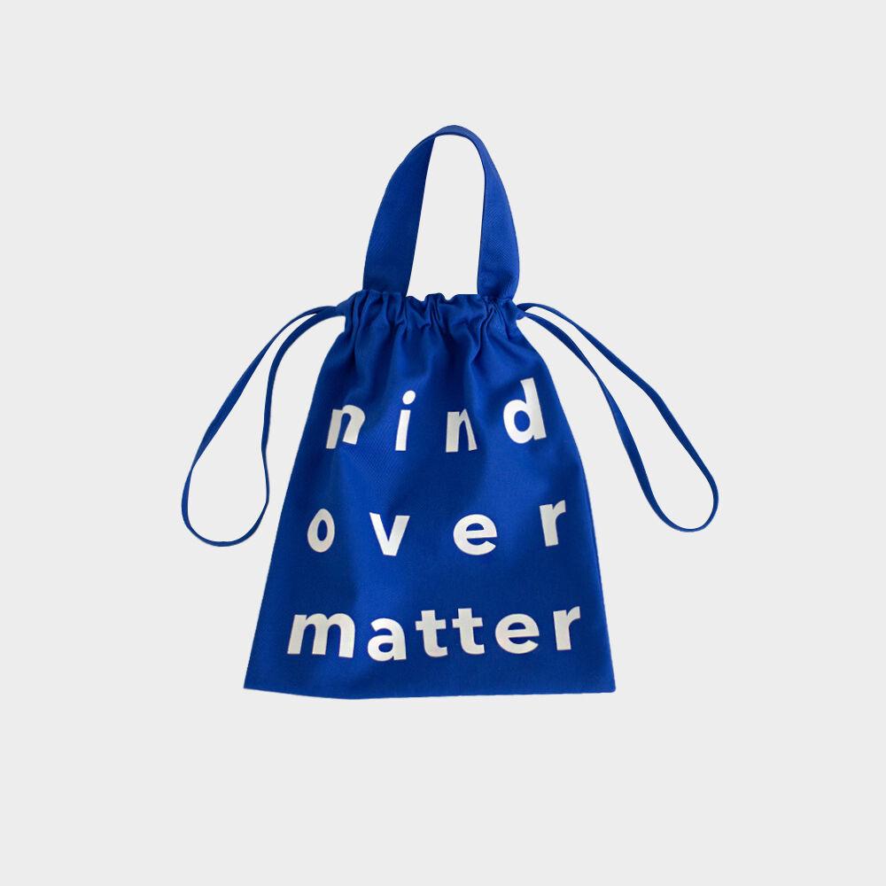 cotton string bag - blue