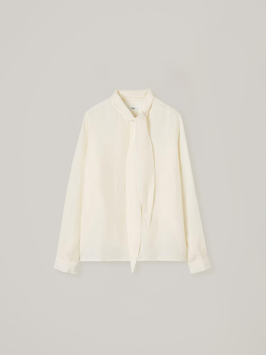 Amante tie blouse - Cream