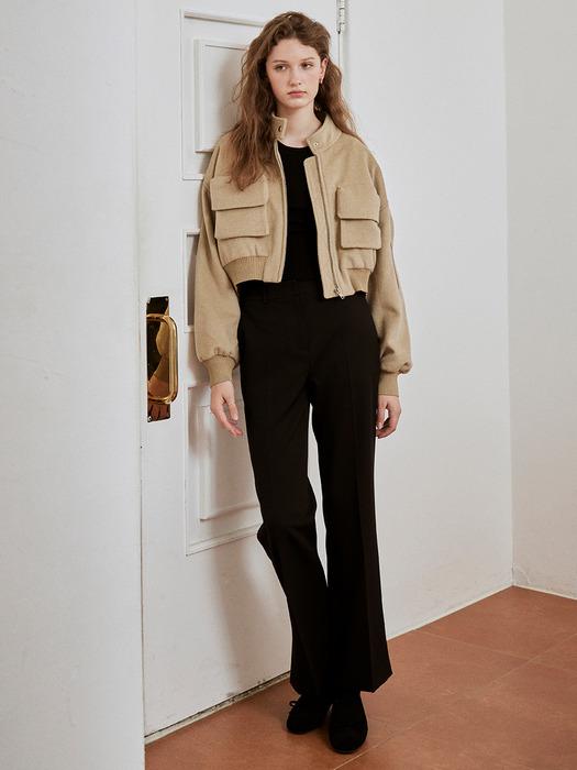 Angelnumber555☆AN5 bootscut folded pants Angelnumber555 AN5 bootscut folded pants