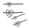 愛 vine heart hairpin