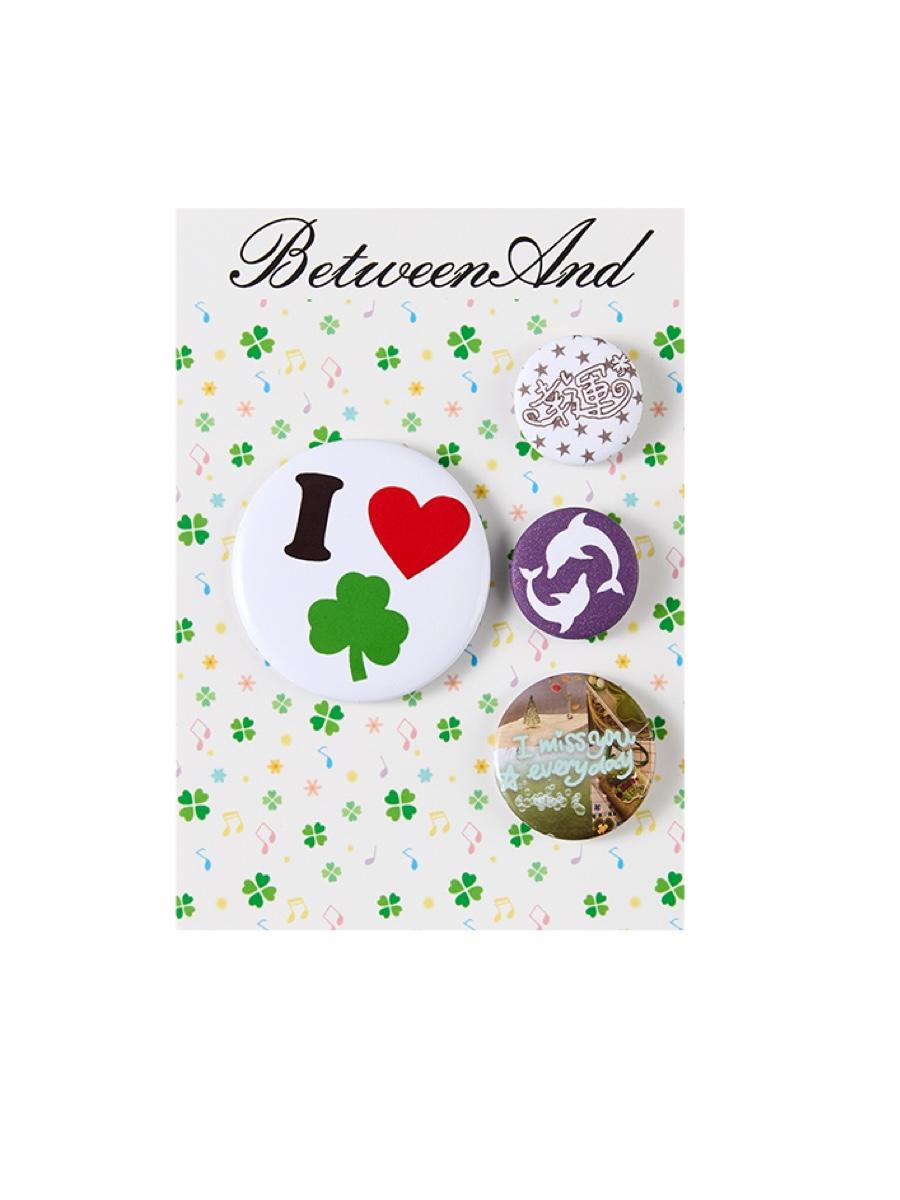 BETWEENAND Waji Series Broach Badge Set