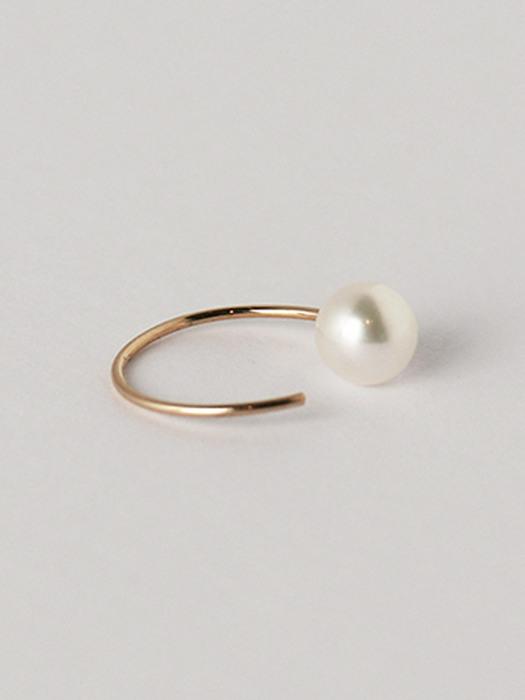 14K GOLDFILLED PEARL EARCUFF & EARRING