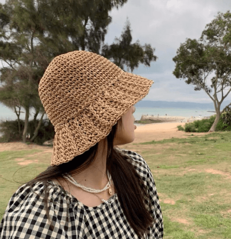 [당일출고/2color] 벙거지 기본 데일리 라탄 버킷햇 밀짚 왕골 모자 여름 동남아 해외여행 제주도 햇빛 가리개 남녀공용