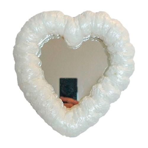 하트 조각 거울 piece of heart_ white