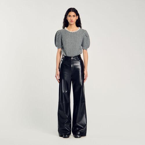 Pull en maille câblée | Sandro FR