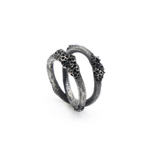[MANTRA] BASALT BENT RING