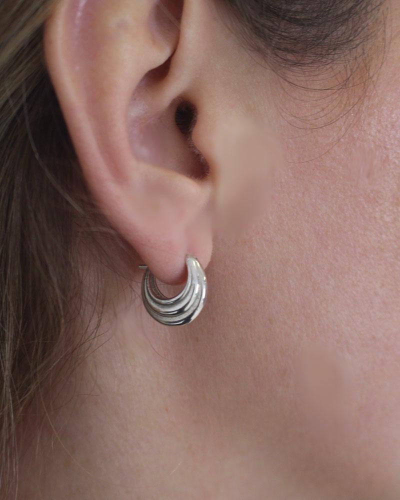 Little Dome Hoops (pair) (925 silver)
