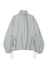 Curved Zipper Windbreaker Zip-up Jacket