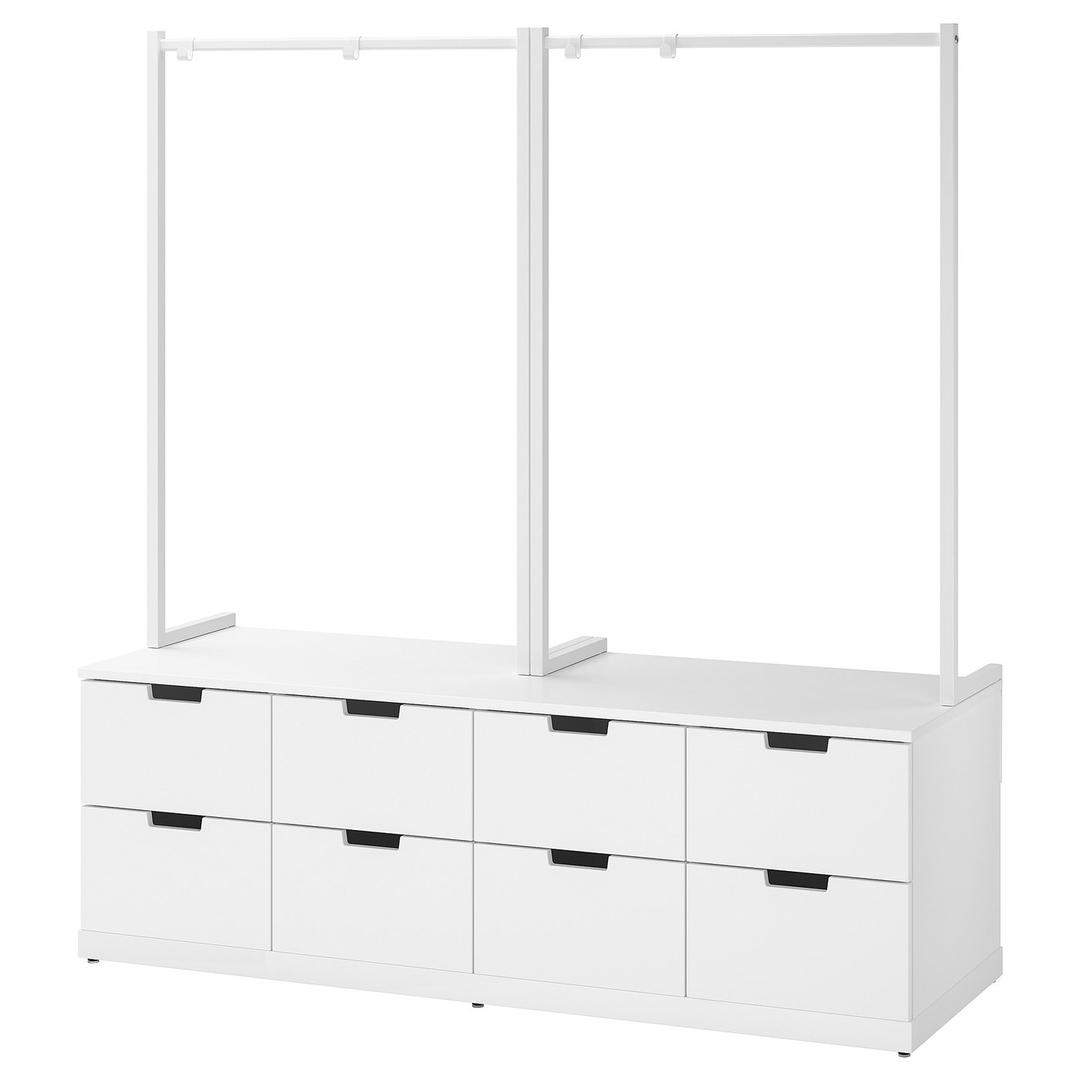 NORDLI 노르들리 8칸서랍장 - 화이트 160x169 cm