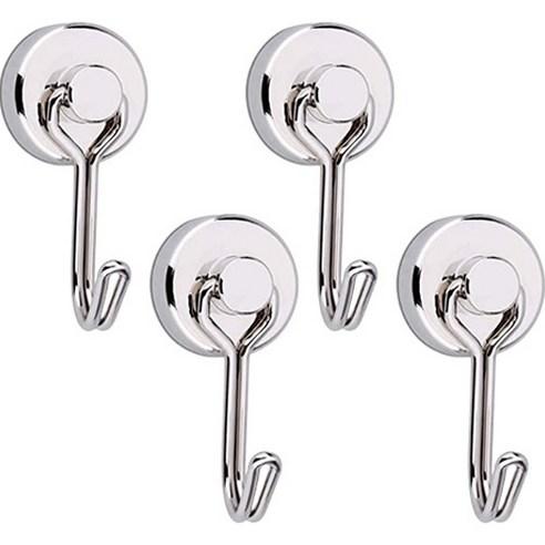 브로픽 회전형 자석 걸이 후크 20mm, 실버, 4개 - 옷걸이/벽걸이 | 쿠팡