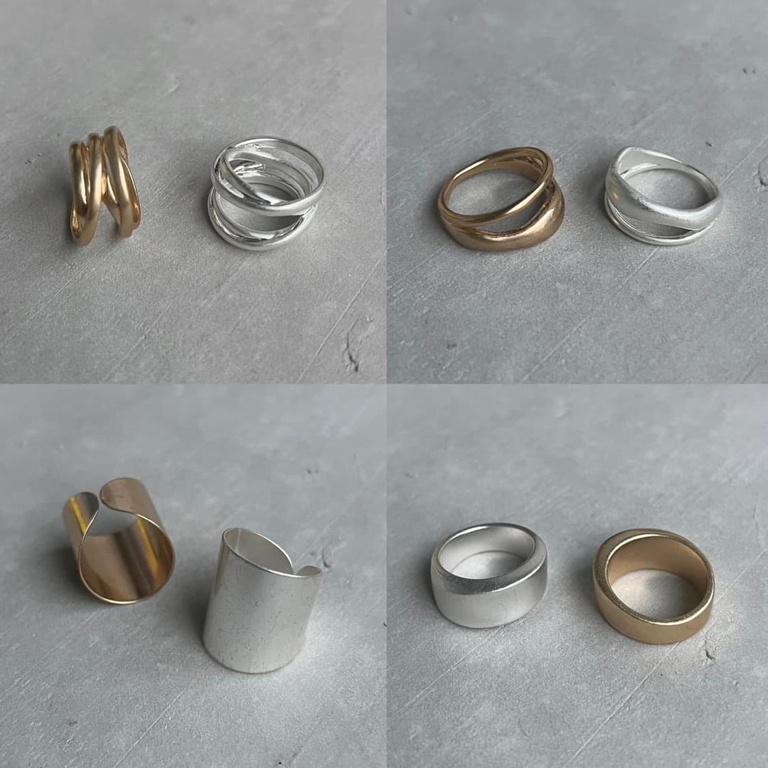 빈티지 무광 반지 4종 / 2color(택1) | 후루츠패밀리