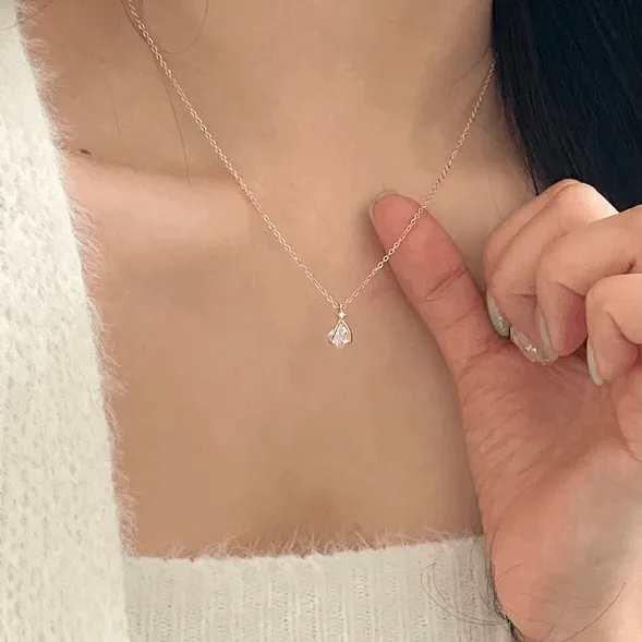 [*오늘출발/인기] 링클 스퀘어 큐빅 써지컬 체인 목걸이 (3color)