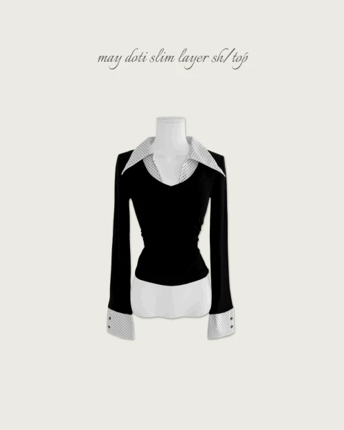 [ 솜다 PICK ] MAY 도티 슬림 레이어 SH / TOP