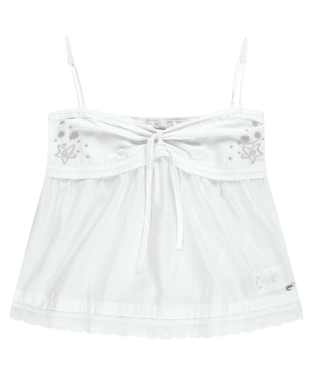 SOLAR STITCH SLEEVELESS WHITE