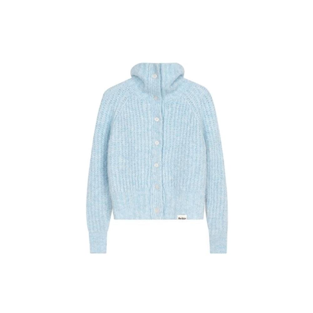 오션 글레이즈 하이넥 니트 가디건 233256662