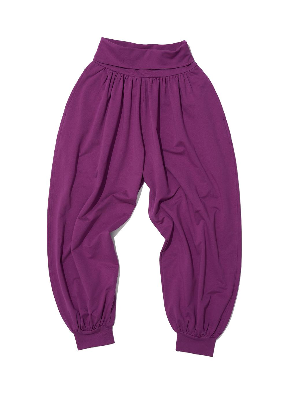 [WOMEN] PWC SHIRRING HAREM PANTS_PLUM