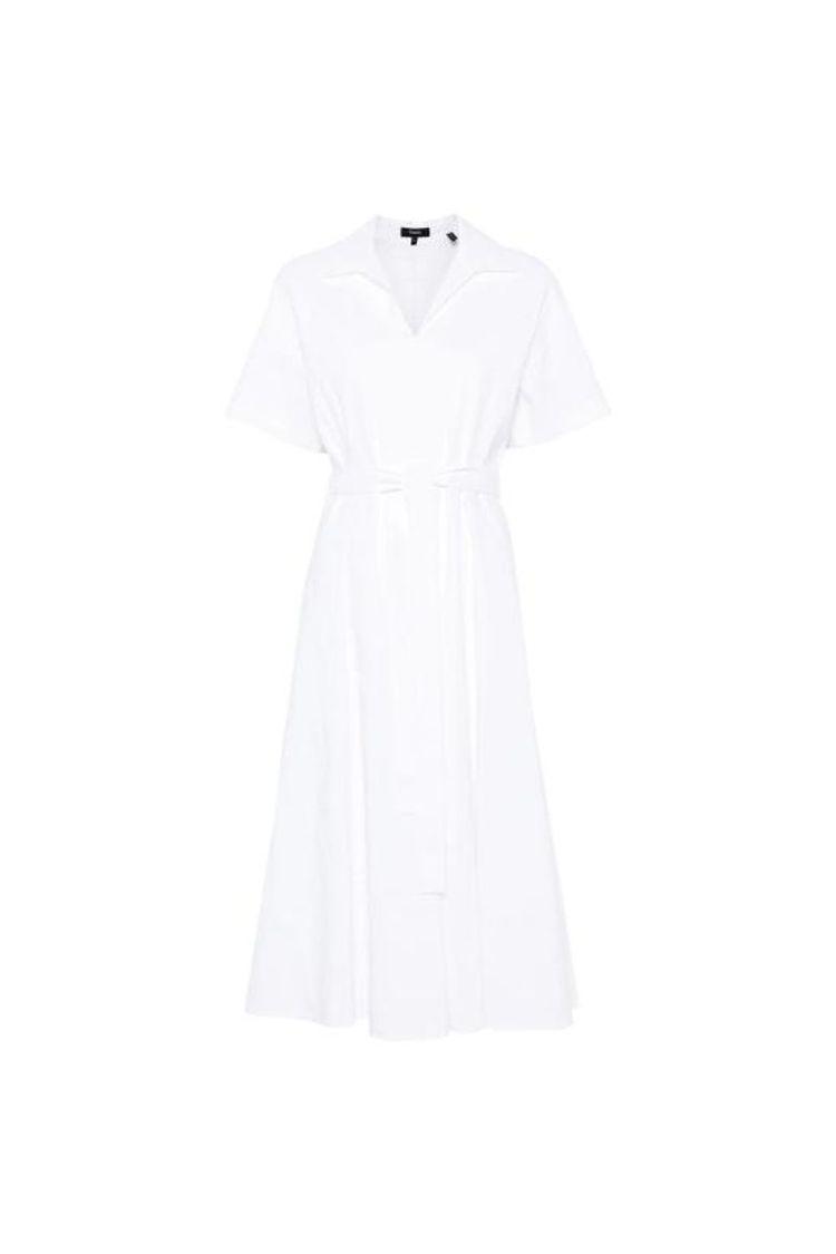 25SS 띠어리 미디 원피스 P0303611 100 WHITE