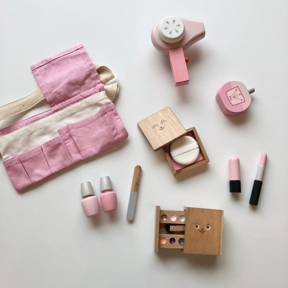 하이오즈 원목 유아 아동 메이크업 화장 놀이용 화장품 장난감 세트