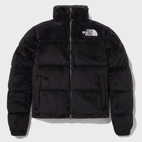 여성 벌사 벨루어 눕시 자켓 NJ1DP97A_BLK