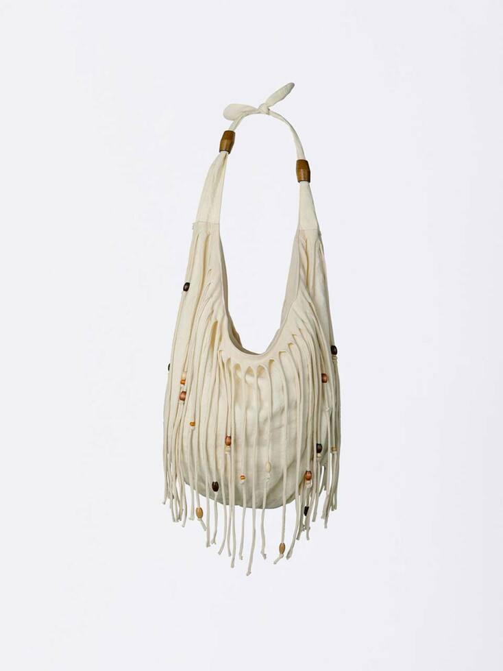 Shaggy Fringe Market Bag Raw