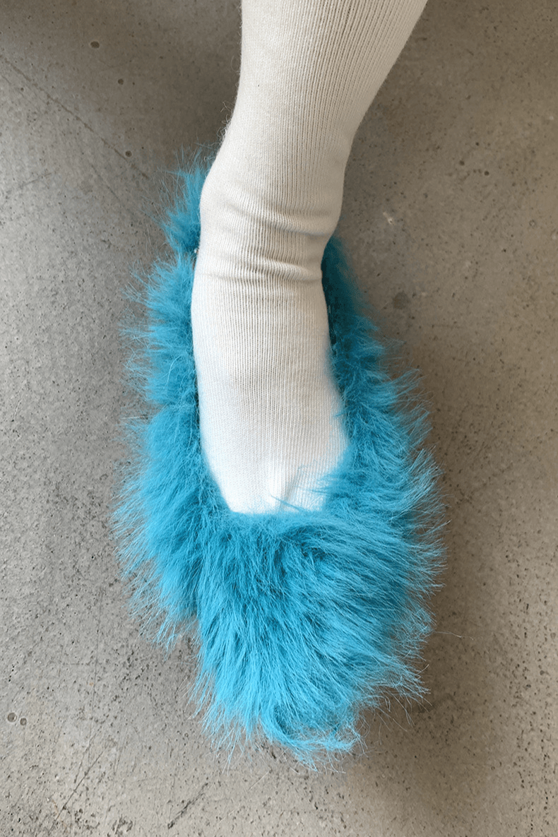 yee fur stiletto heel (4 color)