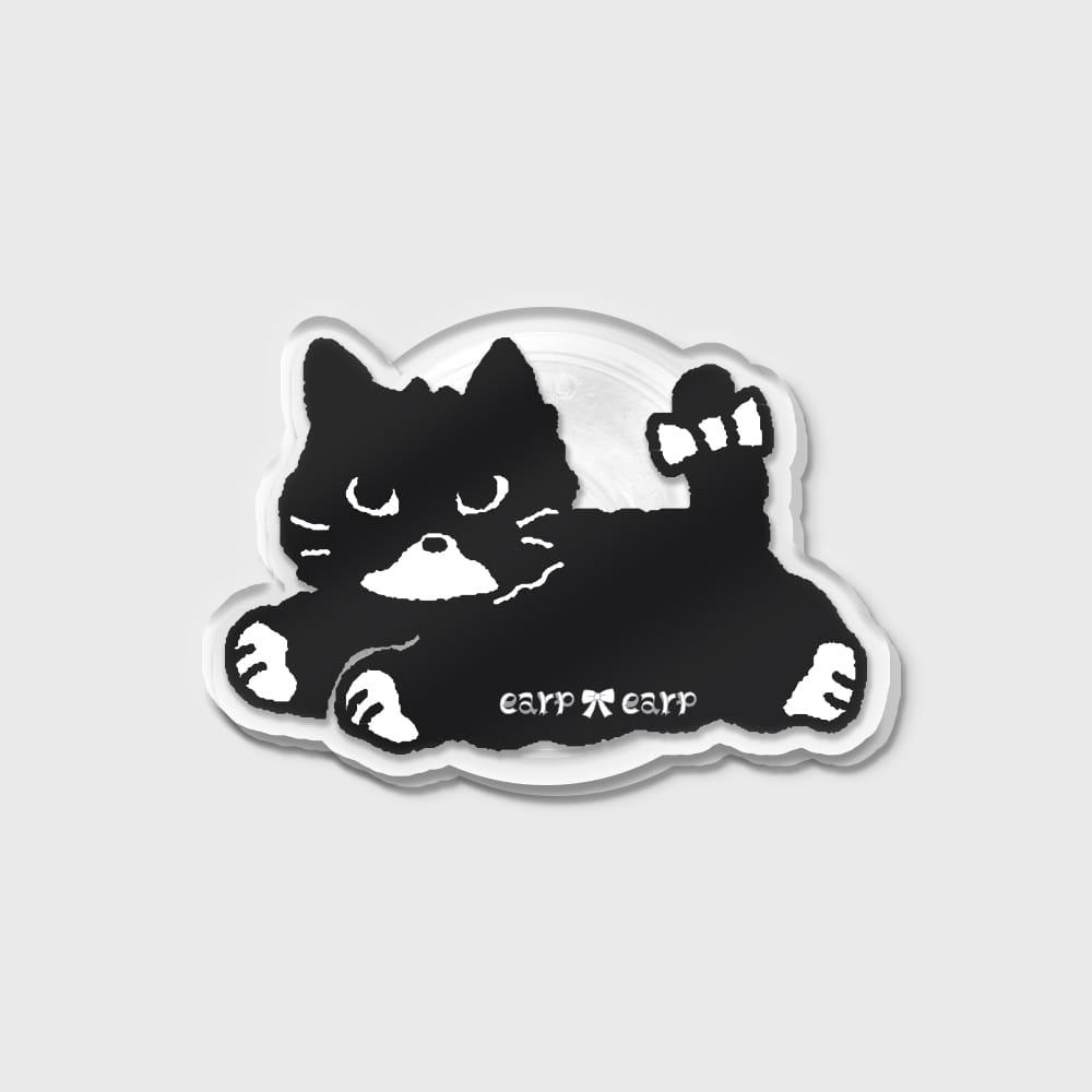 RIBBON BLACK CAT(아크릴스마트톡)
