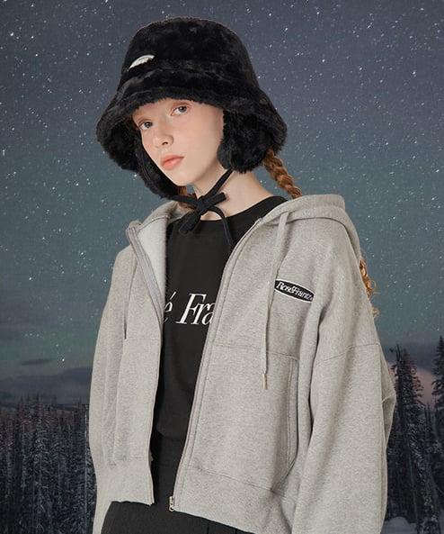 밍크 버킷햇 [Black]