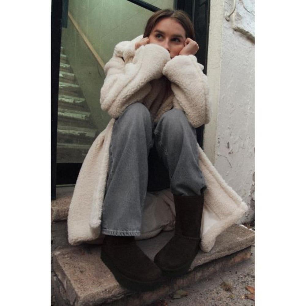 ZARA 정품 자라 안감이 달린 플랫폼 앵클 부츠 여성 상품번호: 3067/410/700