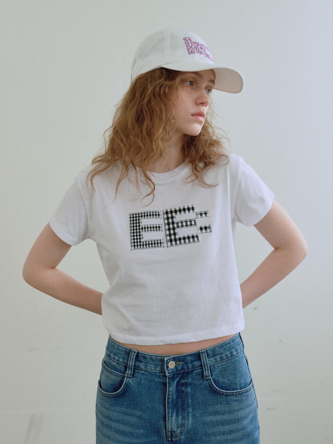 픽셀 로고 티셔츠 (White)