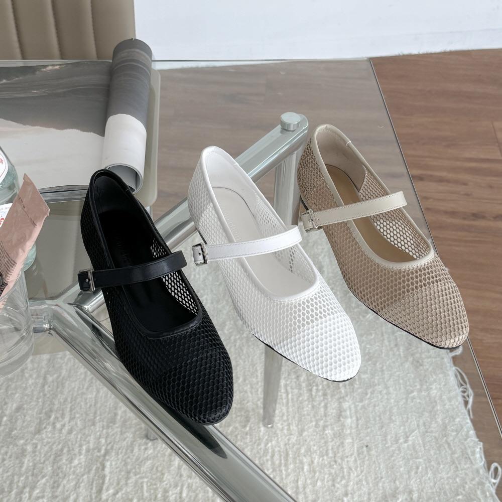 발편한 매쉬 망사 메리제인 단화 2cm