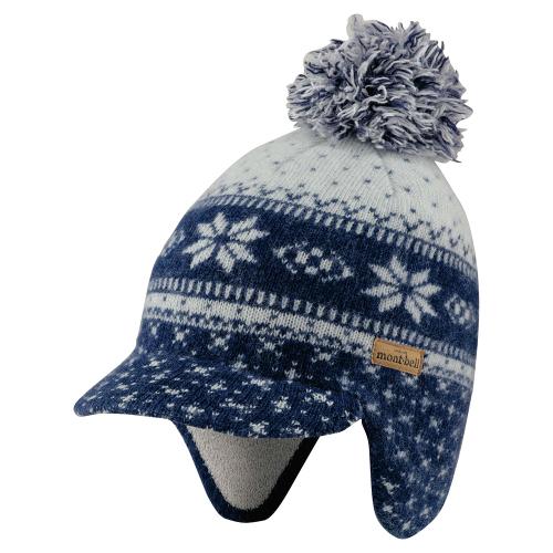 울 자카드 이어 워머 캡 NAVY JBEXWUAK221