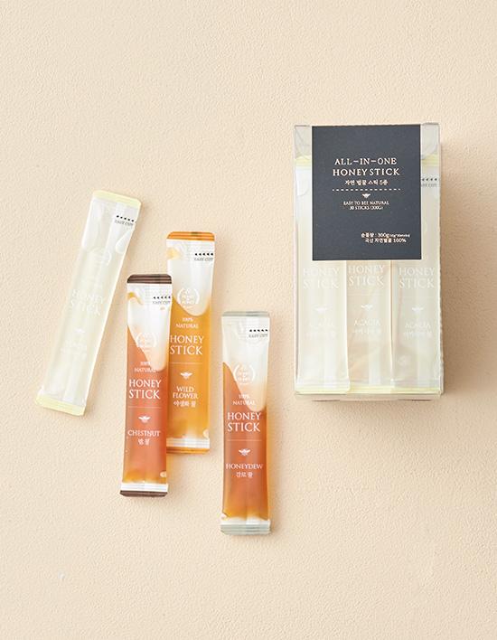 [허니바이허니] 국산 천연 5종 꿀스틱 30포