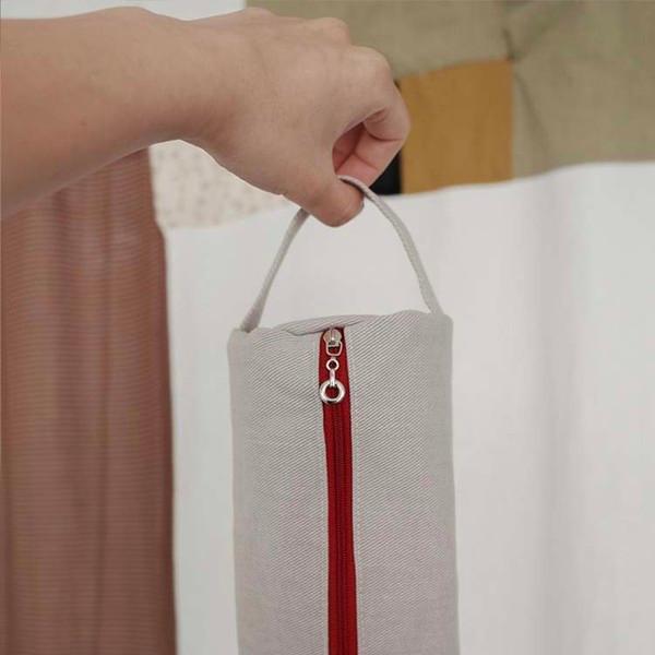 Cotton Handle Pouch - Warm Grey