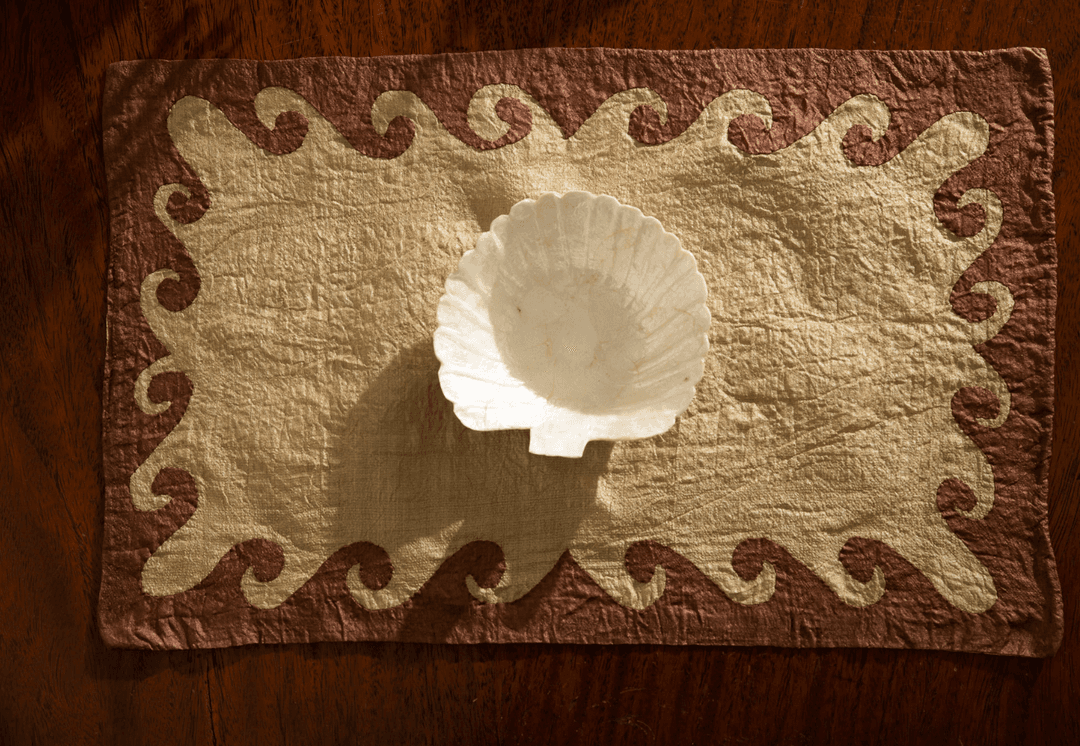 Ancan - Silk Applique Placemat – Cacao