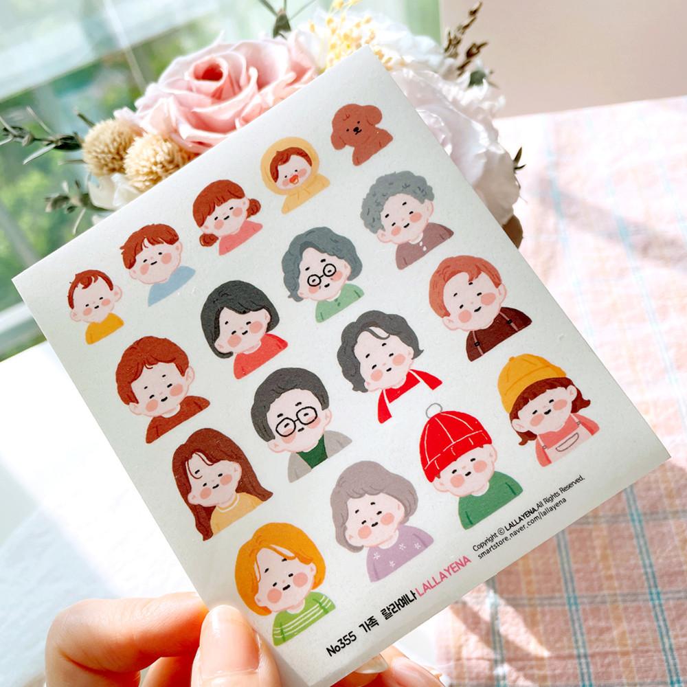 가족 다꾸 인스 인쇄소스티커 No355