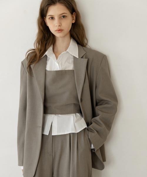 MINIMAL SINGLE PINTUCK JACKET NNJK0004