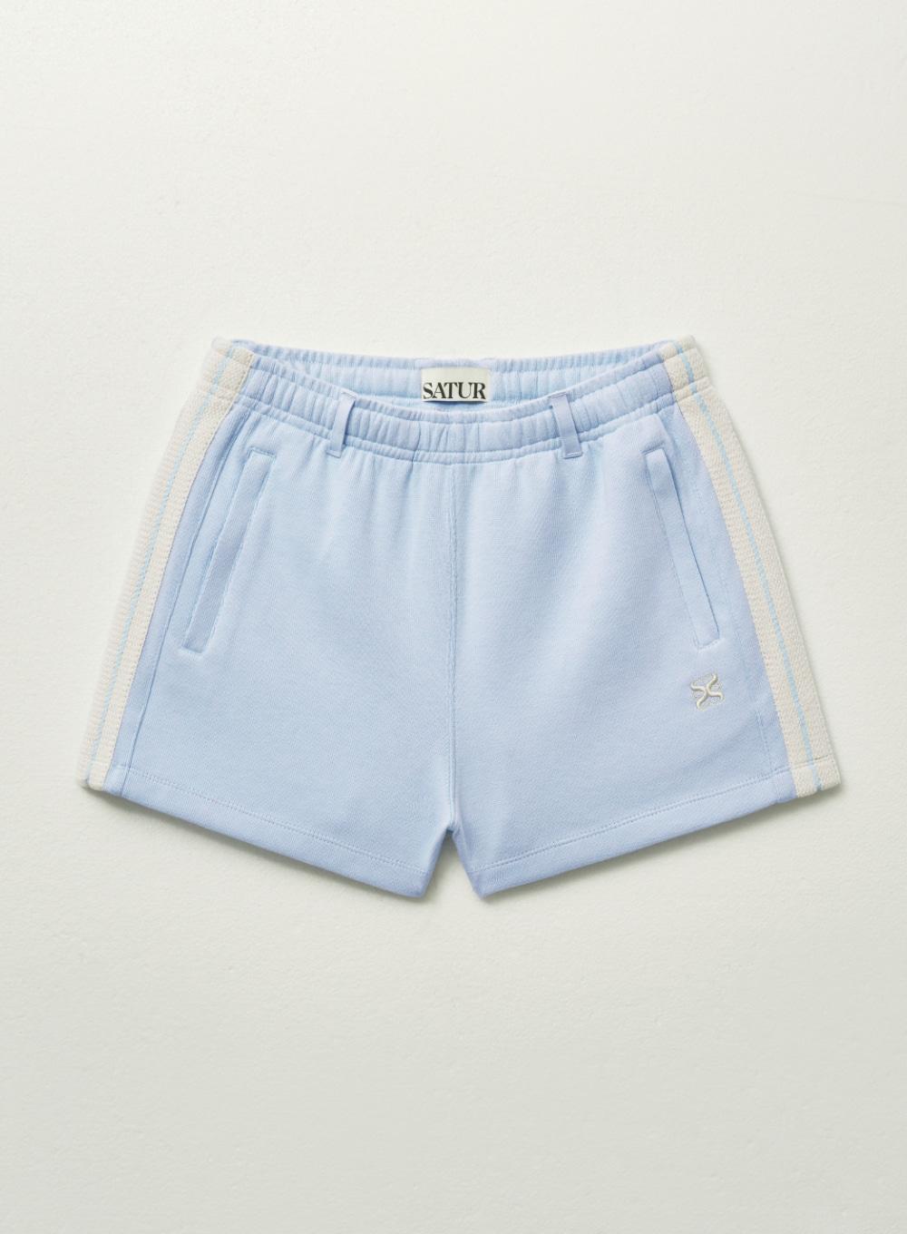 (W) Lawton All Day Track Shorts - Sky Blue