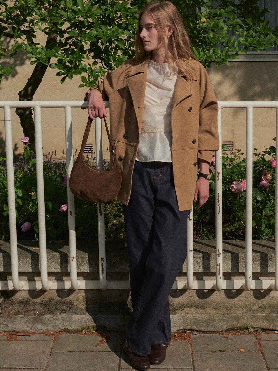 [샘플세일]Hobo suede bag TIFA02AH05_Brown