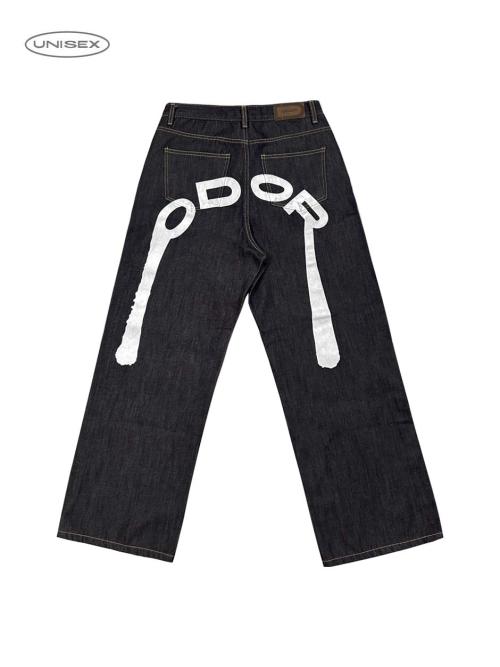 오도어(ODOR)  Logo drop denim in white - 사이즈 & 후기 | 무신사