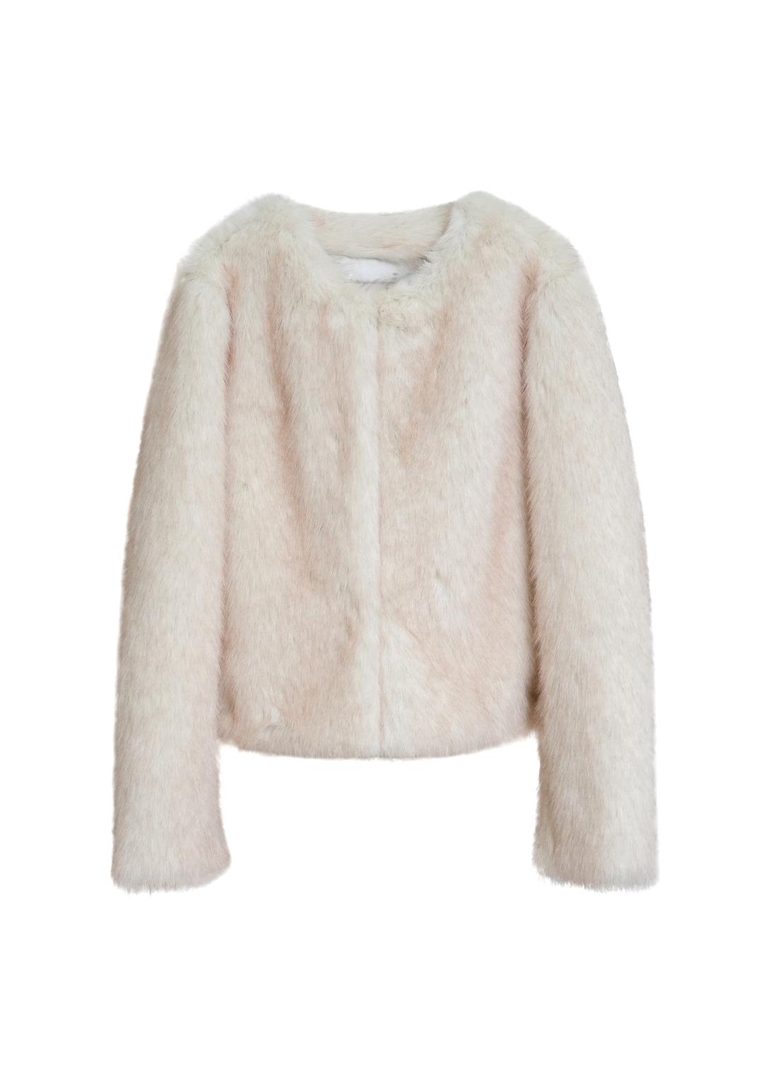 ECO FUR JACKET 003_IVORY