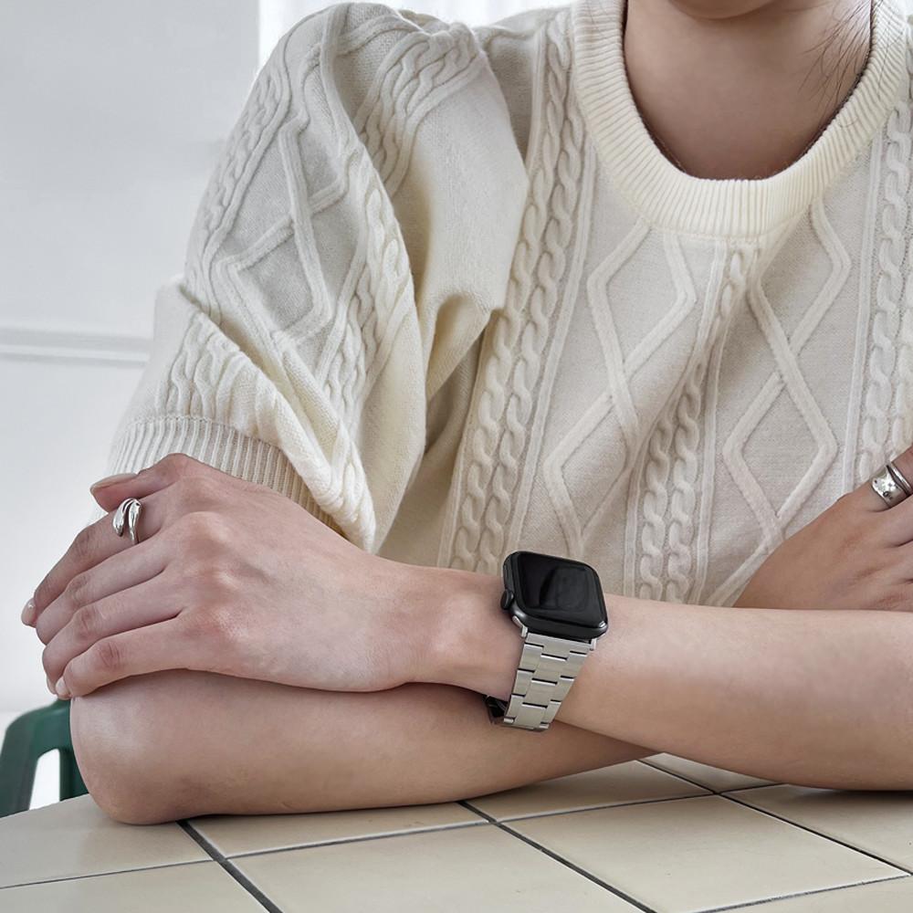 프리미엄 솔리드 스테인리스 스트랩 애플워치 여친 남친선물 커플템 스포츠밴드