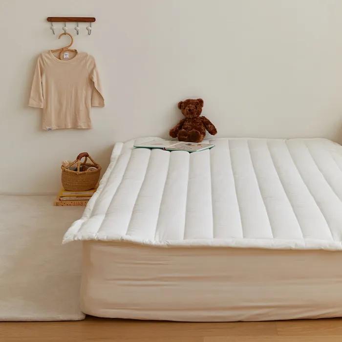 슬리피조이 60수 아사 순면 키즈 고정밴드 침대패드(SS)