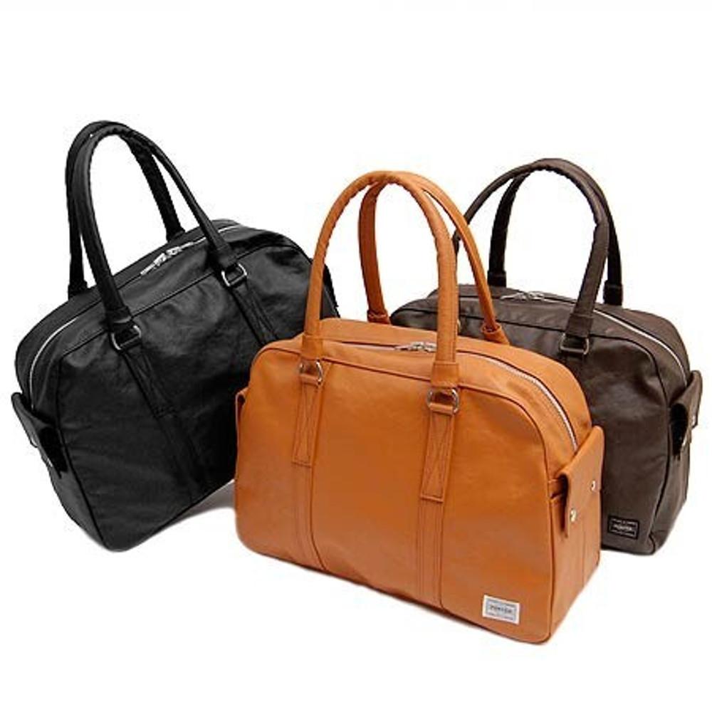 요시다 포터 프리 스타일 보스턴 백 가방 카멜 블랙 브라운 707-07171