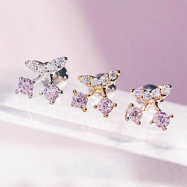 [PINK] Cherry Piercing/Earring
