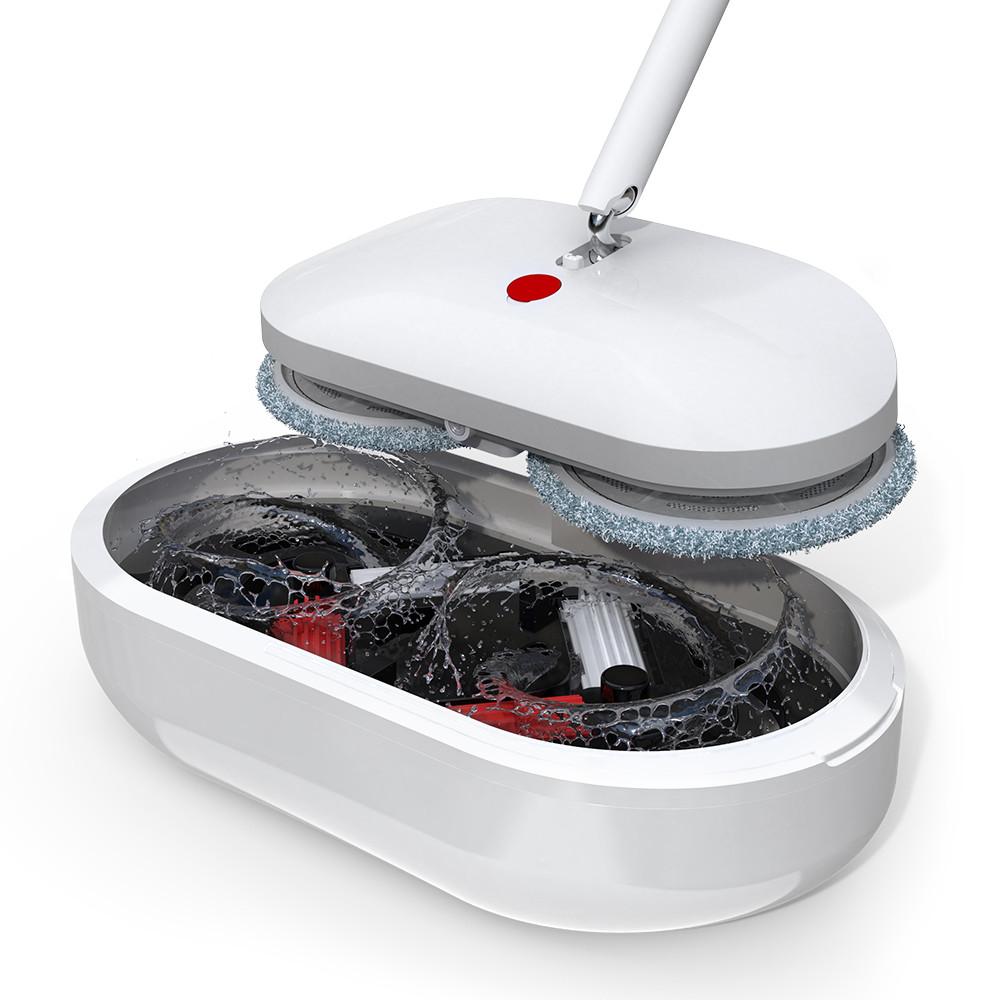 ROEL 로엘전자 듀스핀3 프로 무선 물걸레 청소기 자동 회전 밀대 30초 자동세척탈수