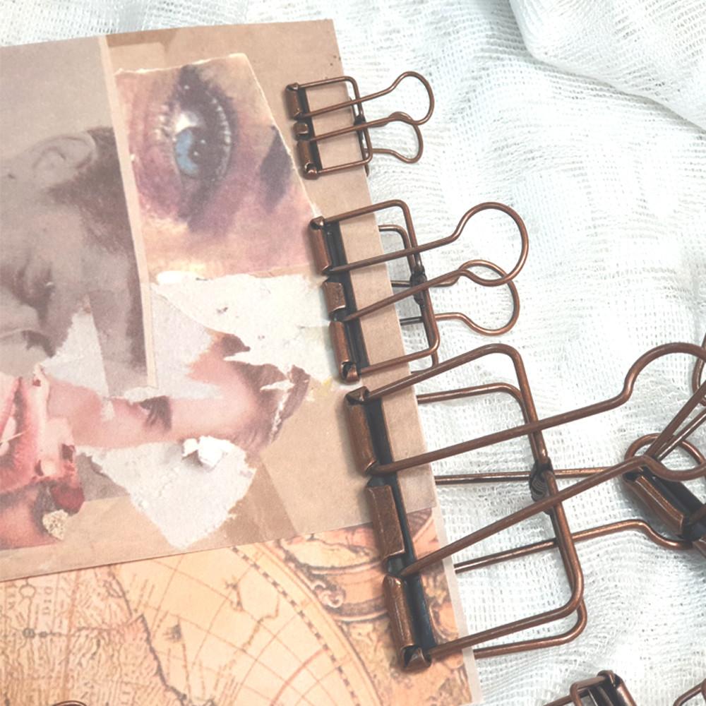 빈티지 바인더 클립 다꾸 집게