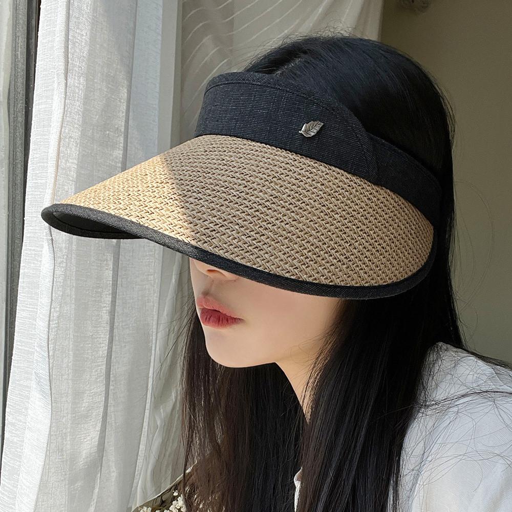 여성 UV차단모자 라탄 자외선 차단 썬캡 모자
