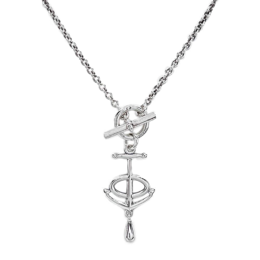 에르메스 돛 실버 네크리스