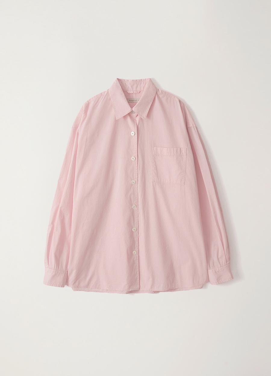 Timon striped cotton shirt (Pastel pink)